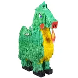 Boland 30947 - Pinata Drache, Größe 49 x 47 x 10 cm, Karton, Schlag-Pinata, Geburtstag, Mottoparty, Feier, Kindergeburtstag, Deko, Süßigkeiten, Geschenke