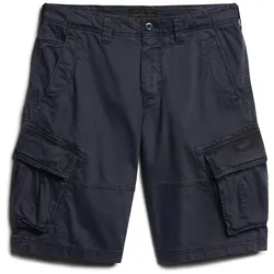 Superdry Herren Cargo Short - Core Cargo Short, Kurze Hose, Hosentaschen, einfarbig, Baumwolle Blau 30W