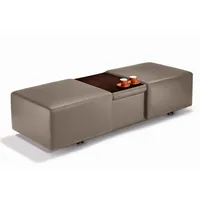 W.Schillig Hocker »taboo«, ausziehbar, inklusive Zwischenablage braun