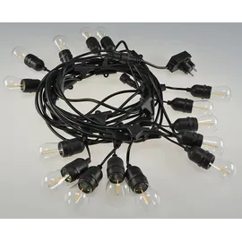 ChiliTec LED-Lichterkette Filament 13 m Schwarz