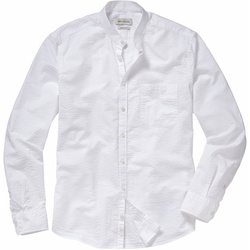 Mey & Edlich Herren Knitter-Hemd Langarm weiss 45 - 45