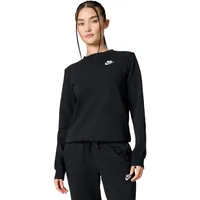 Nike Sweatshirt Club Fleece Schwarz/Weiß XL