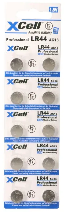 XCell Alkaline Knopfzelle LR44 10er Blister