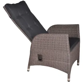 Garden Pleasure Braga Set 7-tlg. Grau/Braun/Schwarz