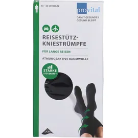 Wellneuss GmbH & Co. KG Provital Reisekniestrümpfe Gr.35-38 marine Baumw. 2 St