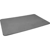CORNAT Badematte 60 x 39 x 1 cm - Aus Kieselgur - Nachhaltiges & festes Naturmaterial - Wasserabsorbierend & schnell trocknend - Antibakteriell & hautfreundlich - grau / Badvorleger / KGPLGOH