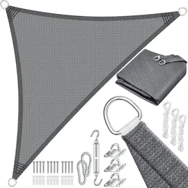 Kesser KESSER® Sonnensegel Sonnenschutz Windschutz HDPE Gewebe wasserabweisend windabweisend 5-Fach quer vernäht robust stabil Schattenspender Garten Balkon Terrasse