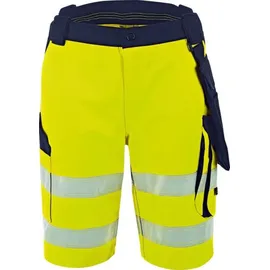 Vizwell Herren Warnschutz-kontrast-short Vwtc114 Gr. 52 Gelb/marine - Vizwell
