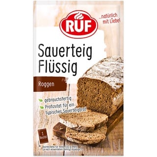 RUF Roggensauerteig flüssig, Sauerteigextrakt für Brot & Brötchen, Sauerteigbrot Backzubehör für Roggenbrot und Vollkornbrot, 1x70g