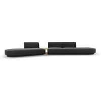 Micadoni Sofa Miley, modular 5-Sitzer ohne Armlehnen grau