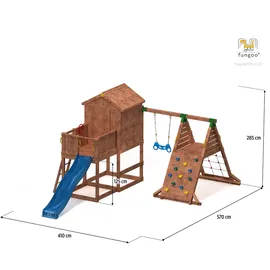 fungoo Spielturm My House Spider+ Teak