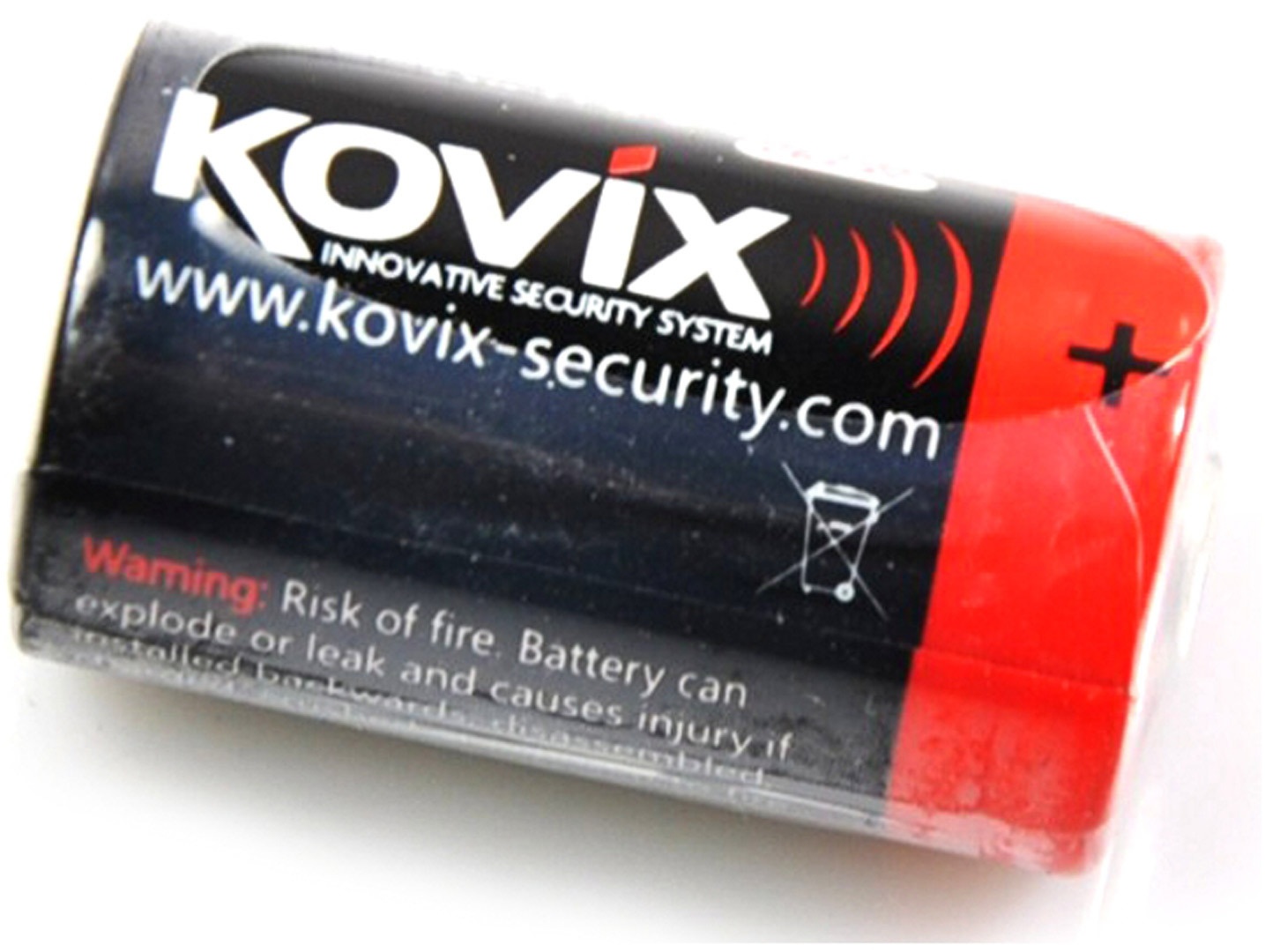 Kovix Battery Lithium, zwart Voorman