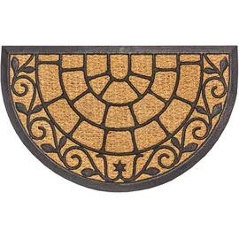 HANSE HOME Kokos 45 x 75 cm Braun/Schwarz