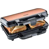 Bestron ASM90XLCO XL Sandwich-Toaster für 2 Sandwiches, SchwarzKupfer