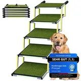 Hundetreppe Auto Klappbar  Hundetreppe Große Hunde  Antirutsch Kunstrasen Ein...