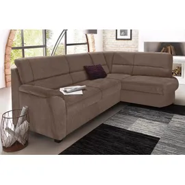 sit&more Ecksofa SIT & MORE "Pandora L-Form", braun (schoko), B:251cm H:91cm T:176cm, Luxus-Microfaser ALTARA NUBUCK (100% Polyester);Luxus-Microfaser ALTARA NUBUCK (100% Polyester);Luxus-Microfaser (100% Polyester), Sofas, Ecksofa, wahlweise mit Bettfunktion und
