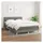 vidaXL Boxspringbett 140 x 200 cm Dunkelgrau