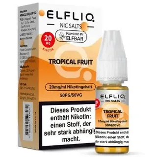 Elfbar ELFLIQ Tropical Fruit NicSalt Liquid 10ml / 10mg