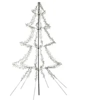 MARELIDA LED Lichterbaum Weihnachtsbaum 3m funkelnd Timer aufklappbar Vorgarten