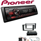 Pioneer 1-DIN Autoradio USB AUX Android Set für Audi A3 teilaktiv kein Bose