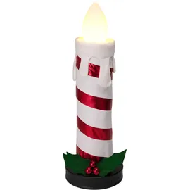 Wellhome Faltbare Kerze 90 cm Rot/Weiß