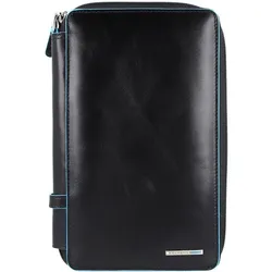 Piquadro Blue Square Reisepaassetui Leder 14 cm black