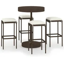 vidaXL Gartenbar-Set 5-tlg. Braun