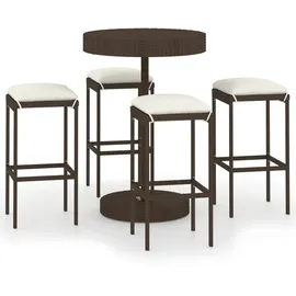 vidaXL Gartenbar-Set 5-tlg. Braun