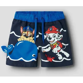 NAME IT NMMMIKI PAW LONG SWIMSHORTS Blau 116