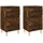 vidaXL Nachtschrank 2 Stk. 40 x 35 x 70 cm Braun