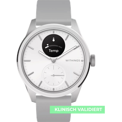 Withings Scanwatch 2 Hybrid Smartwatch Scanwatch 2 - 42mm HWA10-MODEL 5-ALL-IN - weiß,grau - 42mm