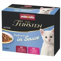 animonda Vom Feinsten Kitten Raffinesse in Sauce Mixpack 8x85 g