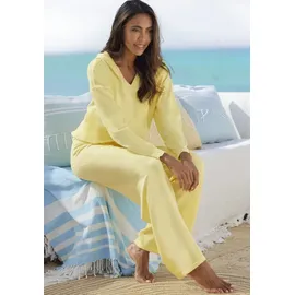 LASCANA Strickhose mit weitem Bein Gelb 36/38