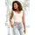 LASCANA Tanktop LASCANA, Damen, Gr. 44/46, rosa (hellrosa), Jersey, Obermaterial: 95% Polyester, 5% Elasthan, unifarben, figurbetont hüftlang, eckiger Ausschnitt, Tops Tanktop, aus bügelfreiem Material, elegantes Basic-Top mit breiten Trägern, Topseller