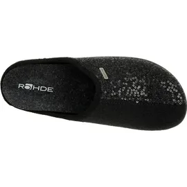 ROHDE Bari Schuhe Damen Hausschuhe Pantoffeln Softfilz Weite G, Größe:38 EU,