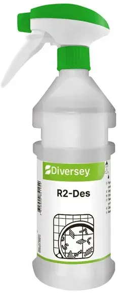 Sprühflasche Diversey RoomCare R2 Des Leerflasche 300 ml Robuste Nachfüllflasche, passend für Divermite System