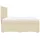 vidaXL Boxspringbett mit Matratze Creme 200x200 cm Stoff