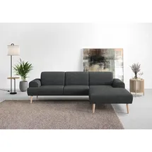 Home Affaire Ecksofa HOME AFFAIRE "Swift Scandic Design, Federkern für hohen Sitzkomfort, L-Form", grau (anthrazit), B:292cm H:83cm T:176cm, 100% Polyester, Sofas, Ecksofa, Federkern-Polsterung, B/T/H: 292/83/176 cm