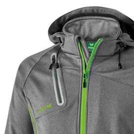 Erima Softshelljacke Funktion grey melange/green gecko S