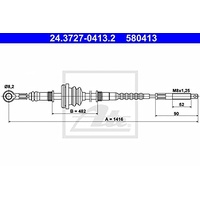 ATE 24.3727-0413.2 Seilzug, Feststellbremse