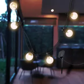 Lumisky Lichterkette Kunststoff 5,7 m 10 Lampen transparent
