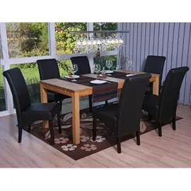 MCW Esszimmerstuhl Cesena Kunstleder matt schwarz 6er Set