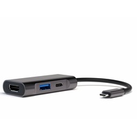 4smarts 3in1 Kompakt Hub USB 3.0-Hub Grau