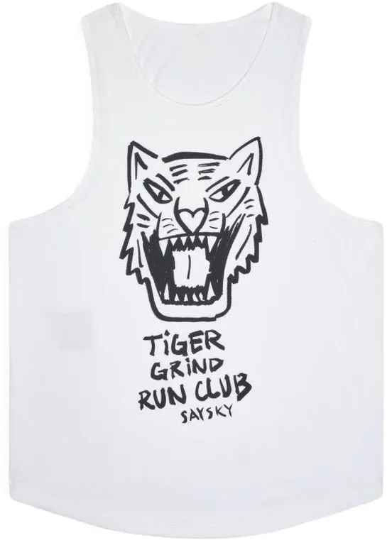 Saysky Herren Tiger Combat Pro Singlet weiß