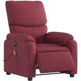 vidaXL Massagesessel Elektrisch Polyester 99 x 99 x 99 cm Weinrot