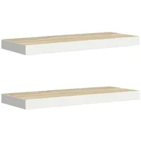 vidaXL Wandregal 60 x 23,5 x 3,8 cm Weiß