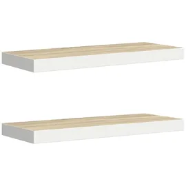 vidaXL Wandregal 60 x 23,5 x 3,8 cm Weiß