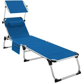Tectake tectake® Sonnenliege Lorella gepolstert, klappbar