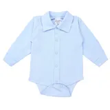 TupTam Body Baby Langarm Kurzarm mit Kragen – OEKO-TEX Baby Body Jungen aus Baumwolle, Farbe: Blau, Kinder Größe: 80 - 80