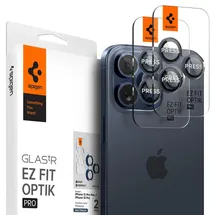 SPIGEN Glass tR EZ Fit Optik Pro 2 Pack Blue Titanium iPhone 17 Pro/16 Pro/17 Pro Max/16 Pro Max